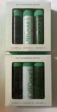 Lot Of 2 Off Court Deep Cleansing Body Wash Sets Sulfate Free 3.4 Oz Each Bottle