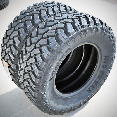 2 Tires Cosmo Mud Kicker LT 35X12.50R20 Load F 12 Ply MT M/T Mud