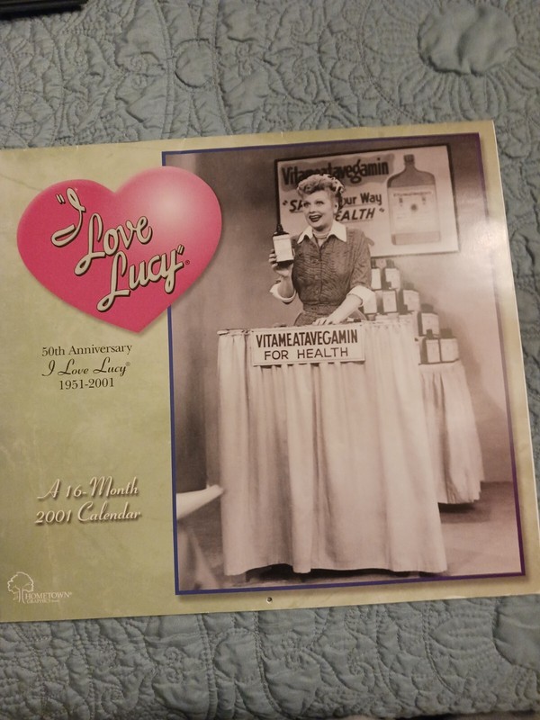 I Love Lucy 50th Anniversary 2001 16- Month Calendar  
