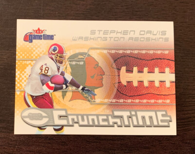 #16 Stephen Davis Redskins Crunch Time 2001 Fleer Game Time Football Card