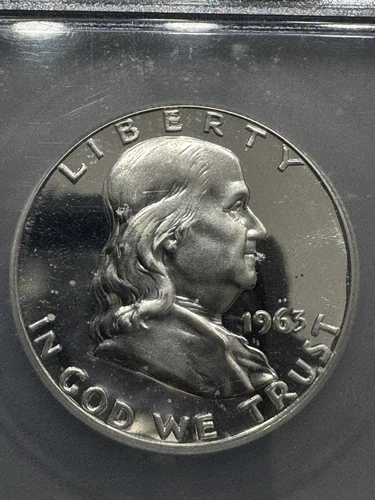 1963 Proof Franklin Half Dollar, ICG PR66CAM, Nice Cameo, Free shipping