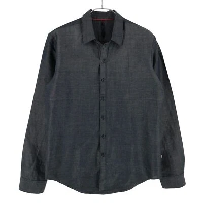 LEVI'S STRAUSS & CO Chemise Grise Légère 60% Lin Décontractée Formelle Taille M - Photo 1/4