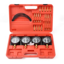 Fuel Vacuum Carburetor Balancer Synchronizer 4 Carburettors Sync Gauge Set