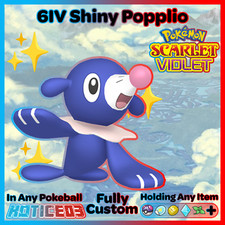 ✨ SHINY 6IV POPPLIO ✨ Pokemon SCARLET and VIOLET - Indigo Disk Alolan Starter