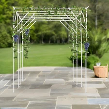 Grape Vine Trellis White Garden Trellis For Climbing Plants Plant Support Rack 