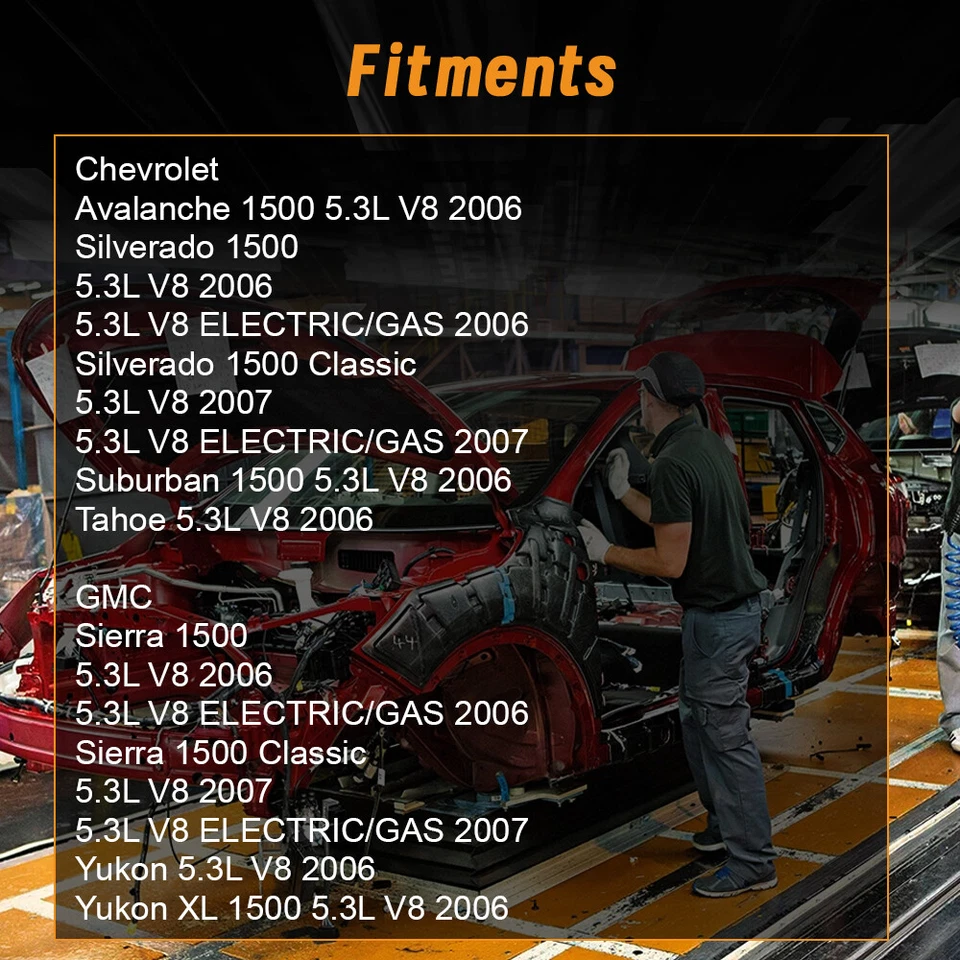 Sensor de oxígeno aguas arriba aguas abajo 4 piezas para Chevrolet Avalanche Silverado Suburban 1500 Foto 2 de 4