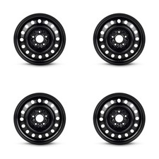 Set Of 4 17 Black Steel Wheels Rims For Ram Truck 5x127 C19q Genuine 5lug Set Of 4 17 Black Steel Wheels Rims For Ram Truck 5x127 C19q Genuine 5lug
