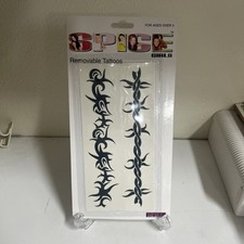 Vintage Collectible New Spice Girls Removable Temporary Tattoos SPICEWORLD