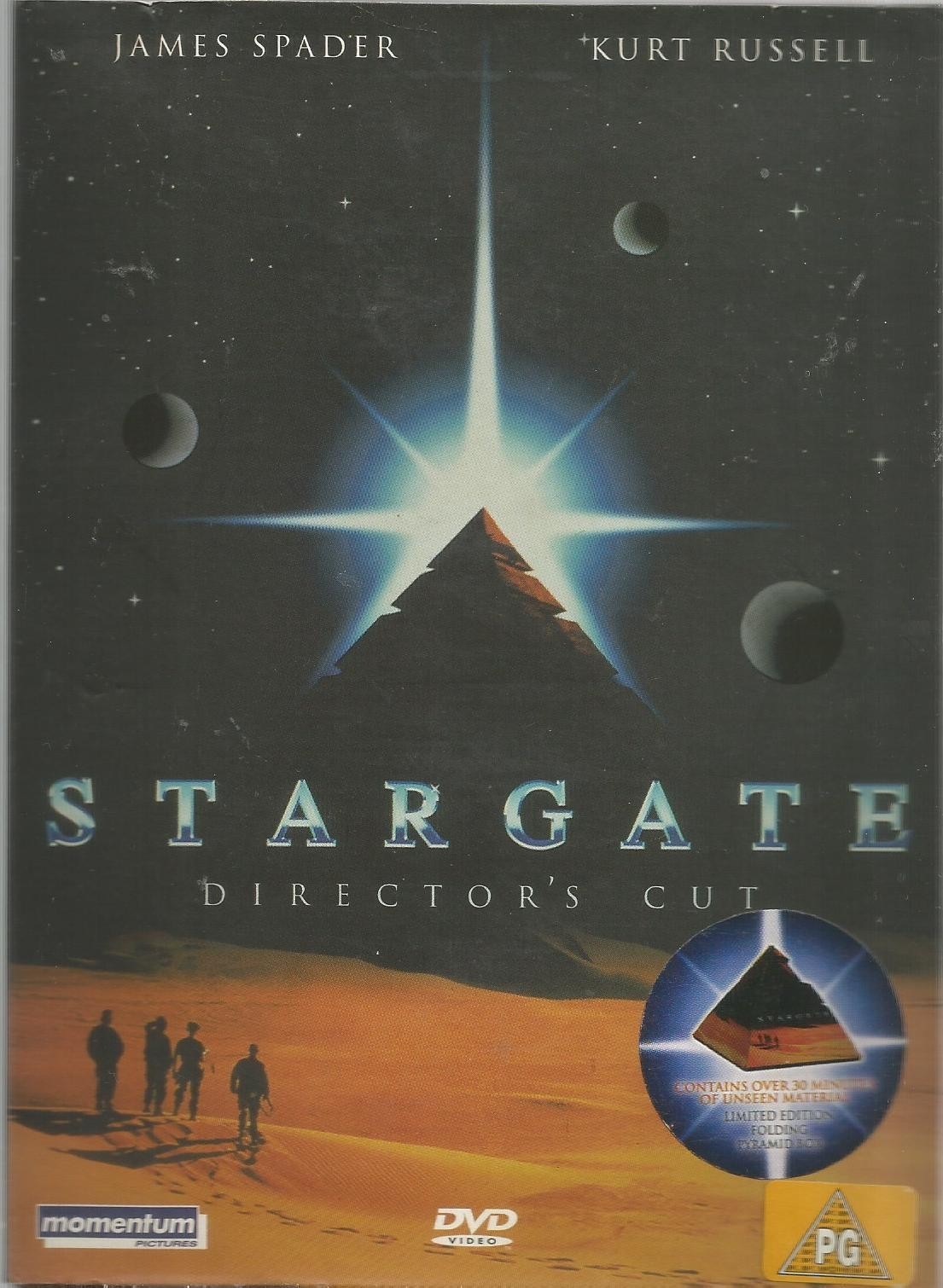 Stargate Director's Cut DVD Kurt Russell James Spader foldout case sci-fi