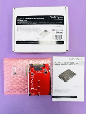 StarTech M.2 Drive to U.2 SFF-8639 Host Adapter for M.2 NVMe SSDs U2M2E125