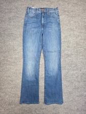 MOTHER The Hustler Ankle Jeans Women  s 26 High Rise Blue Denim USA