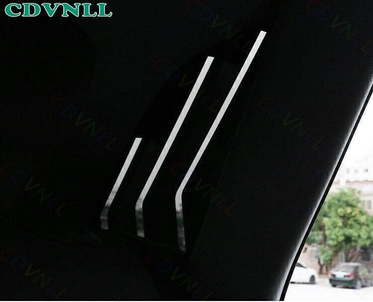 Para Audi Q5 SQ5 2009-2017 Preto Brilhante Janela Lateral Louver Obturador Quadro Acabamento 2* - Imagem 4 de 4