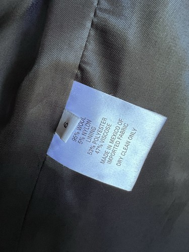 Fleurette Studio Loro Piana Wool Blend Two Button Black Coat Size 6 $1200 - Picture 7 of 8