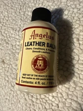 Angelus Leather Balm In 4oz Bottle Leather Cleaner/Conditioner NEW