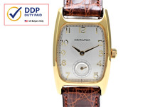 Batteria nuova! Orologio Vintage 1980' [COME NUOVO] HAMILTON Boulton 6264 Piccolo Secondo Serbatoio