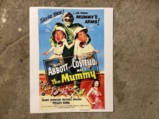 ABBOTT AND COSTELLO MEET THE MUMMY 1955 OS REPRODUCTION 11x14 LOBBY CARD