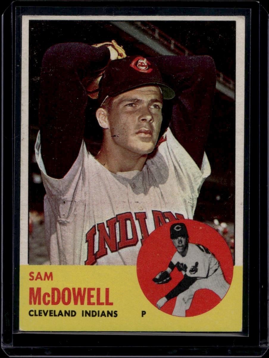 1963 Topps Set Break #317 Sam McDowell, Ex