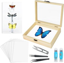 Making Insect Specimen Tools Kit - Pins, Shadow Box, Pinning Board,...