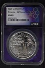 2025 Great Britain Britannia 1 oz .999 Silver SS Tilawa Privy ~ NGC MS69 Purple