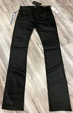 JORDAN CRAIG STACKED SMOOTH CRIMINAL DENIM JEANS JTF470 (JET BLACK)