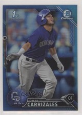 2016 Bowman Chrome Prospects Blue Refractor 53/150 Omar Carrizales #BCP58 0c6