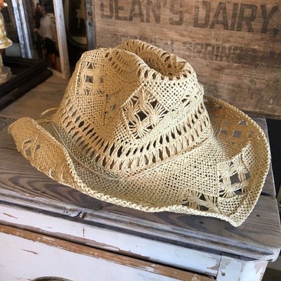 J Hats Straw Hat Women's Large Beach Sun Wide Brim Floppy Bow Summer Bendable