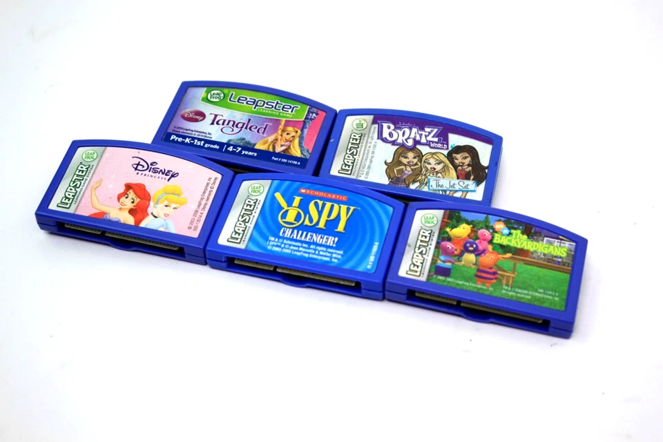 Lot of 5 Leapster LP Tangled - Bratz -Princess - I Spy - The Backyardigans Games - Image 3 of 3