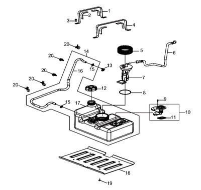 Polaris STRAP-ROUTING AEON, Genuine OEM Part 0455326, Qty 1