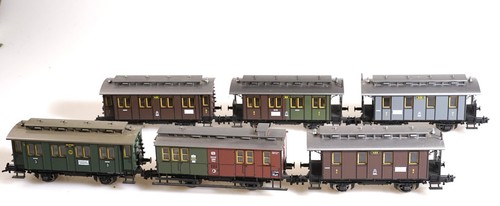 (0601) 6 Fleischmann Personenwagen: 050196+ 3961+903+2456+1489+1488 KPEV | Condition: Gebraucht