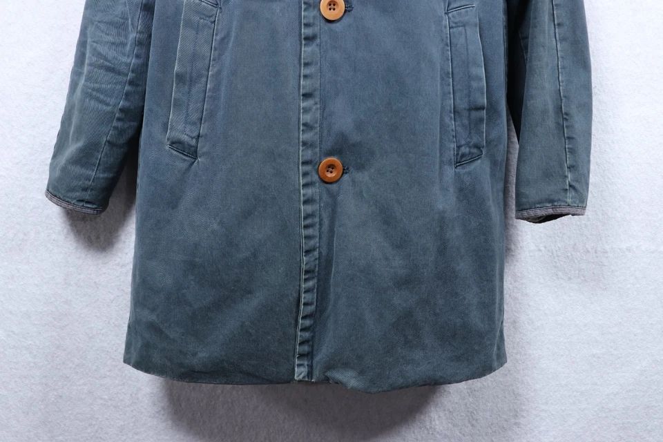 Visvim Coat Mies Indigo Blue Men's Size 2 (US Medium) Japan Made Cotton,Linen - Image 3 of 4