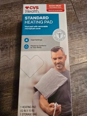 NIB Standard Heating Pad 4 Settings 12x15 Accu Heat Technology Pain Relief