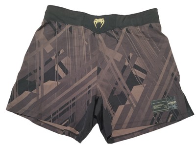 Venum Tecmo 2.0 Fight Shorts Black Brown Size Large Excellent Condition!