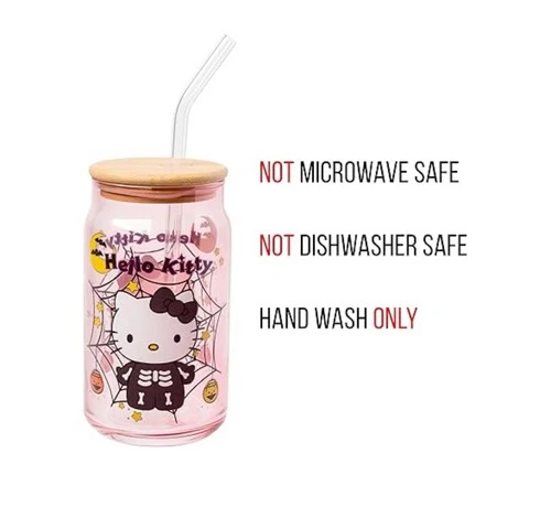 Silver Buffalo Hello Kitty Skeleton Tumbler - Thumbnail 4