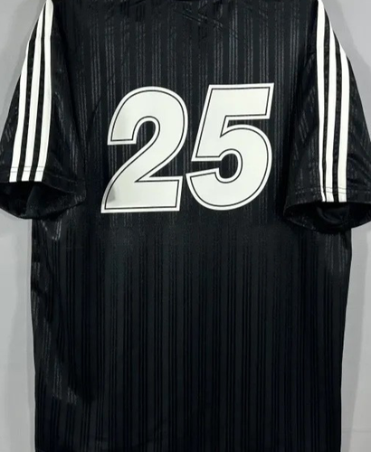 adidas x Oasis Tour Jacquard Jersey Logo Top Black Originals Retro Polo Men Size - 第 6/6 張圖片