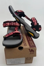 CAMEL CROWN Hiking Sport Sandals Red Women's SIZE US 7.5 M