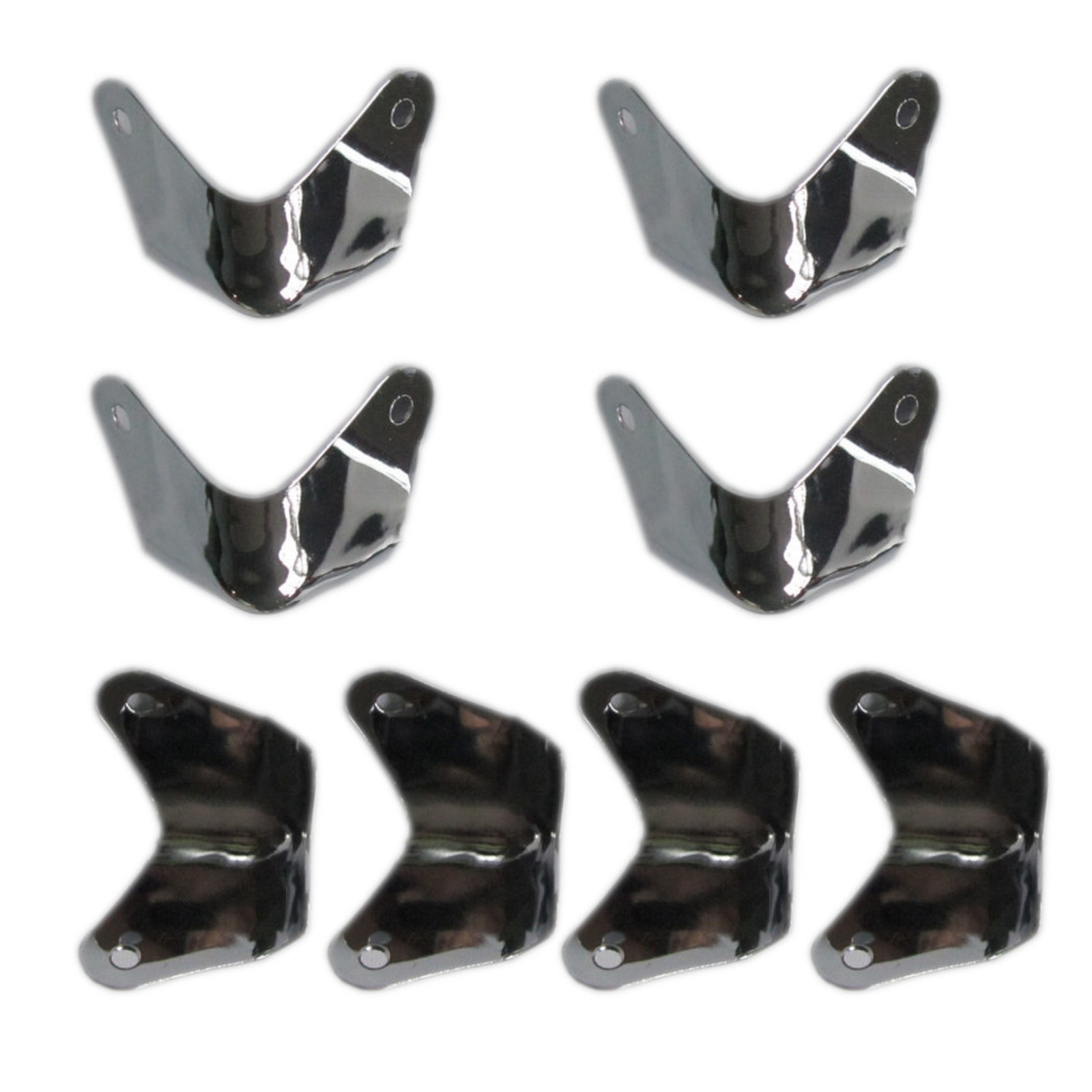 8Pack Metal 2 Leg Guitar AMP Amplifier Cabinet Corners Protectors For Fender K