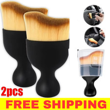 2x Car Interior Cleaning Soft Brush Instrument Panel Crevice Dust Removal Tool