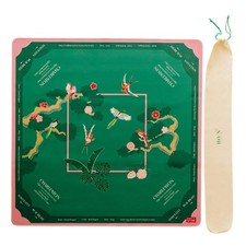 Mahjong Mat, 33x33 American Mahjong Mat with Rules and Carry Bag, Non-Slip N...