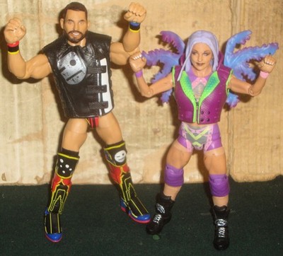 WWE WRESTLING FIGUREN MATTEL ELITE JOHNNY GARGANO & CANDICE LeRAE DIVAS