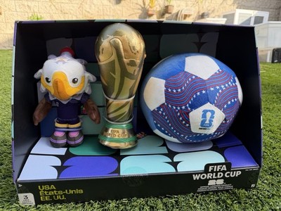 FIFA World Cup 26 USA Plush 3pc Set Eagle   Soccer Ball Jazwares Global MONDIAL
