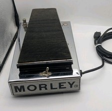 Vintage Morley Tel-Ray Power Wah Pedal Chrome Guitar Effects - UNTESTED READ