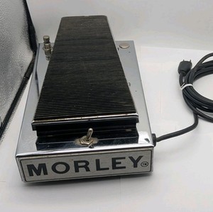 Vintage Morley Tel-Ray Power Wah Pedal Chrome Guitar Effects - UNTESTED READ