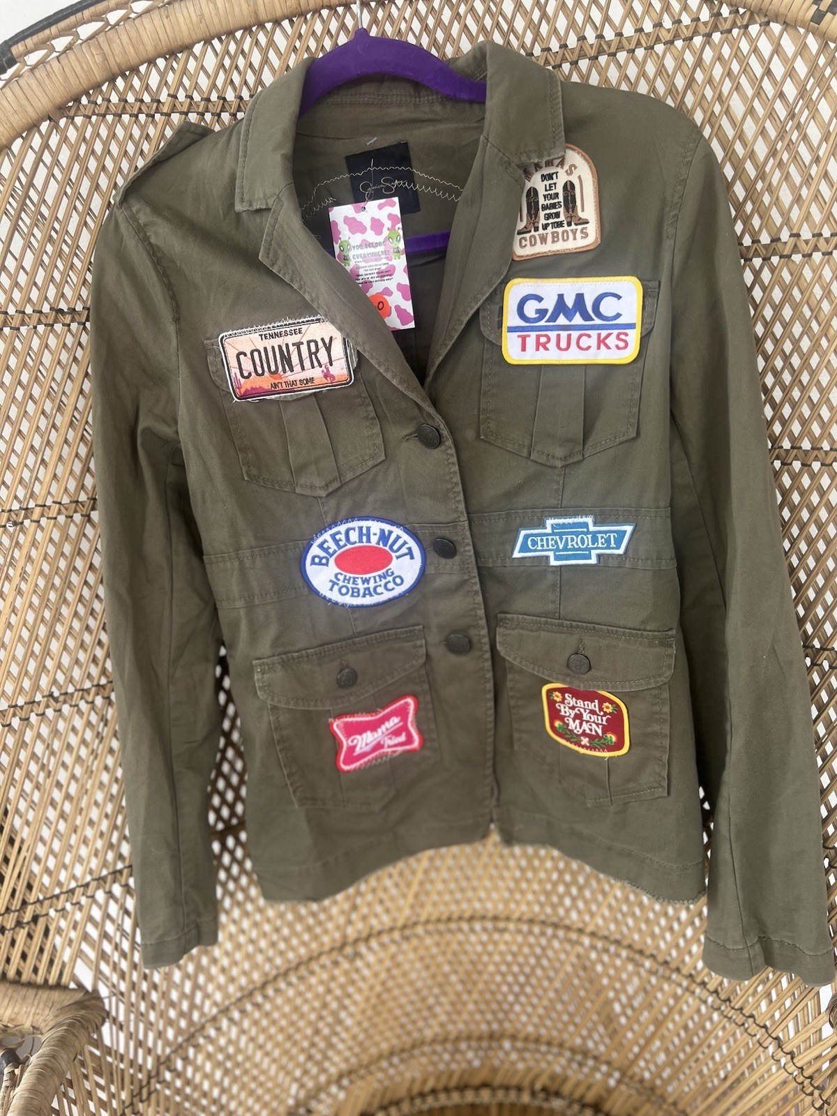 Green Military Jacket - image 2