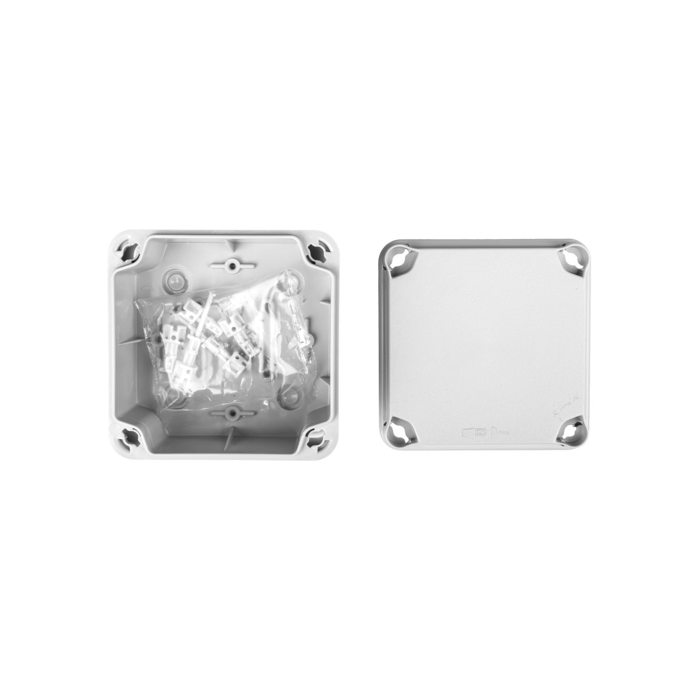 B&Q - HellermanntytonIp67 Polystyrene Junction Box Enclosure108X108X64mm - Image 3