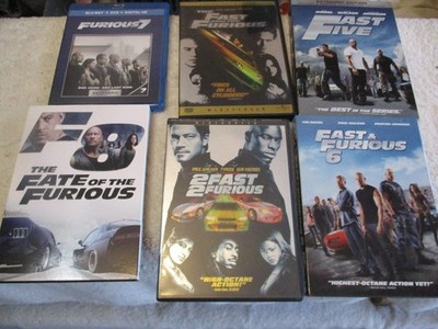 LOT OF 6 DVD FAST & FURIOUS FILMS  MOVIE COLLECTION - THE FAST SAGA & MORE