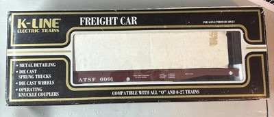 K-Line Santa Fe Classic Flatcar w/Stakes & Bulkheads #K6991 New open box OH-204