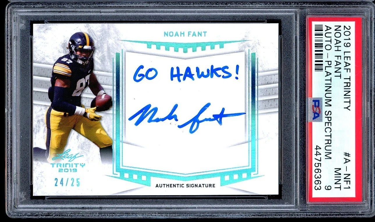 Noah Fant Leaf Trinity Autographs #ANF1 Platinum Spectrum
