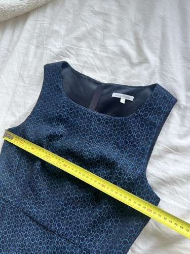 Anna Thomas Dress 8 Navy Blue Pencil Sleeveless Work Office corporate Rrp $898 - Picture 12 of 16