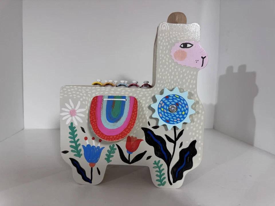 Manhattan Toy Company Llama musical instrumento de madera actividad juguete para niños pequeños Foto 2 de 4