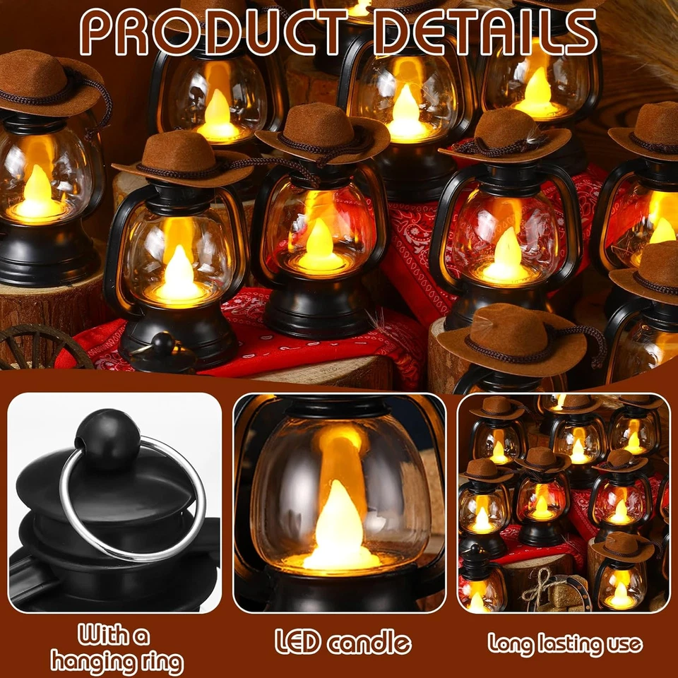 184 Piezas Centros de Mesa Western para Mesas Vaquero Tema Fiesta Decoración Pacas de Heno Foto 4 de 4